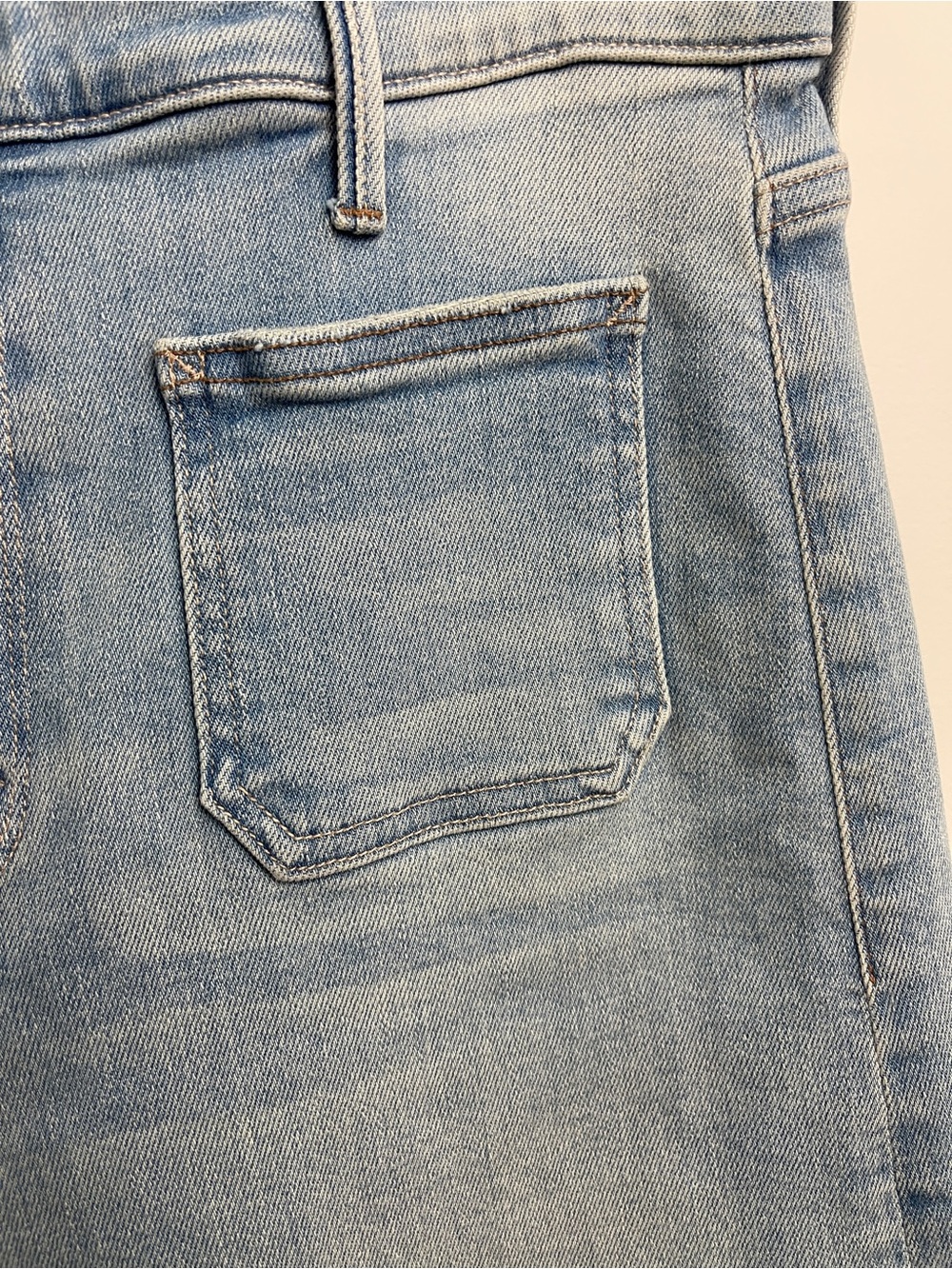 MOTHER Light Blue Wide Leg Crop Jeans Size 29 - Picture 4 of 11